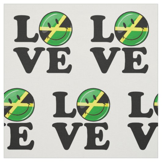 Liefde van Jamaica Smiling Flag Stof (Swatch)