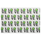 Liefde van Jamaica Smiling Flag Stof (Fat Quarter)