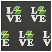 Liefde van Jamaica Smiling Flag Stof (Swatch)