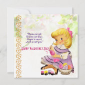 Liefde van je dochter Rustic Floral  Valentijn (Voorkant)