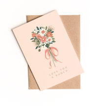 Liefde van je een Bunch Folded Wenskaart