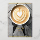 Liefde van je een recente gouden echte Folie Kaart (Voorkant)