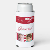 Liefde van je foto 4 wit en rood seltzer blikjeskoeler (Seltzer Voorkant)