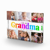 Liefde van je grootmoeder, oude kleurrijke moderne fotoblokken (Rechts)