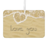 'Liefde van je' Hartelijk geschreven in het zand Luchtverfrisser (Achterkant)