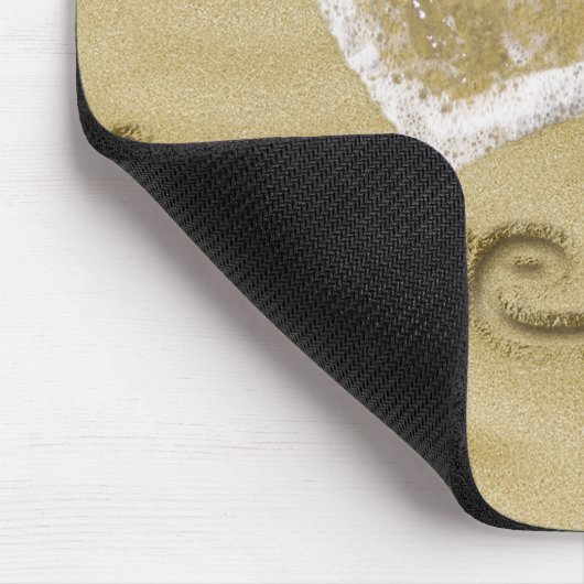 'Liefde van je' Hartelijk geschreven in het zand Muismat (Hoek)