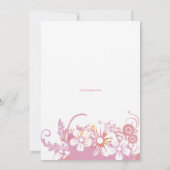 Liefde van je leven roze Baby shower uitnodiging (Achterkant)