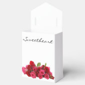 Liefde van je liefje voor ooit rood en roze rozen bedankdoosjes (Geopend)