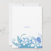 Liefde van je Life Blue Baby shower Uitnodiging (Achterkant)