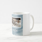 Liefde van je mam Aangepaste Blauwe Kat Foto Mok (Voorkant rechts)
