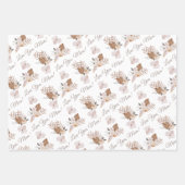 Liefde van je mama die papier pakt, flatpanel 3 inpakpapier vel (Voorkant)