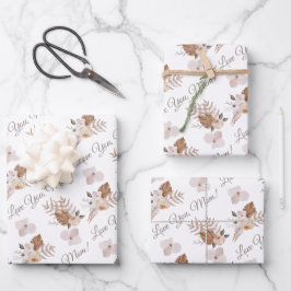 Liefde van je mama die papier pakt, flatpanel 3 inpakpapier vel