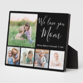 Liefde van je moeder familie Foto Collage Black Fotoplaat (Zijkant)