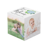 Liefde van je moeder Foto Collage Hydrangea Kubus (Voorkant hoekig)