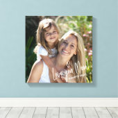 Liefde van je moeder Moederdag Birthday Photo Canv Canvas Afdruk (Insitu (Houten vloer))
