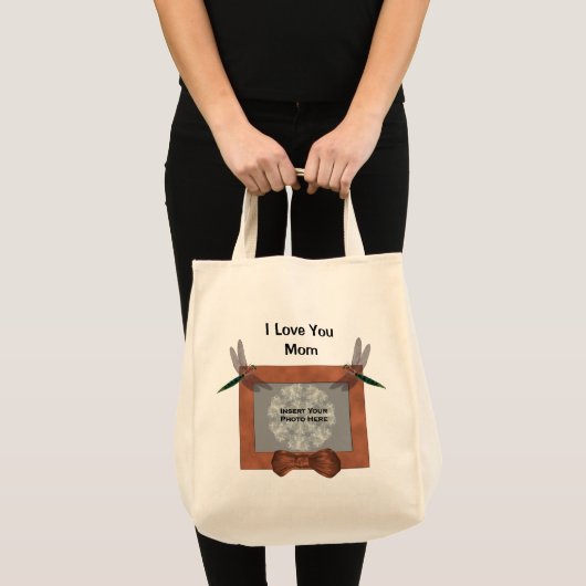 Liefde van je moeder Persoonlijke Foto Dragonfly C Tote Bag (Voorkant (product))