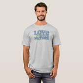 Liefde van je moeder Retro 70's T-shirt (Voorkant volledig)