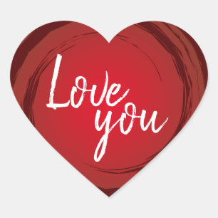 Liefde van je Romantische Valentijnse rood Hart Sticker