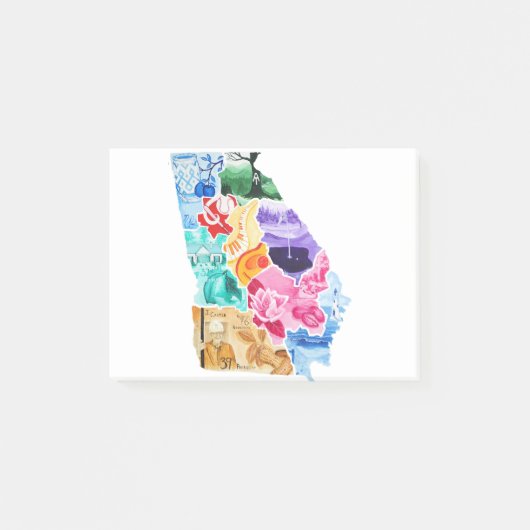 Liefde van je staat Georgia Highlights Post-it® Notes (Voorkant)