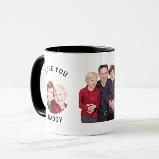 Liefde van je vader Aangepaste Aangepaste Foto Mok (Voorkant links)
