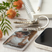 Liefde van je vader, persoonlijke foto sleutelhanger (Voorkant Rechts)