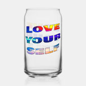Liefde van je zelf - blikvorm glas (Achterkant)