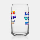 Liefde van je zelf - blikvorm glas (Rechts)