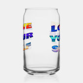 Liefde van je zelf - blikvorm glas (Links)