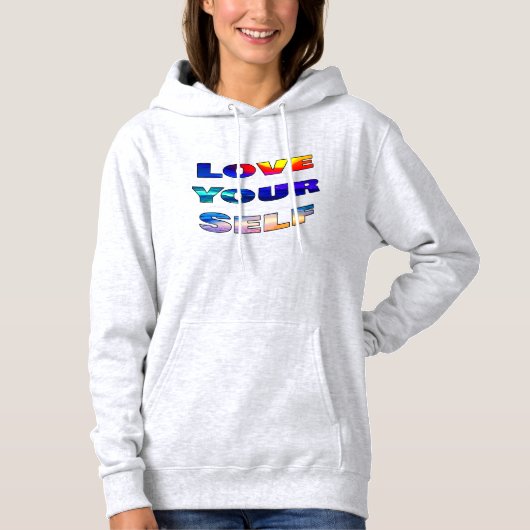 Liefde van je zelf - hoodie (Voorkant)