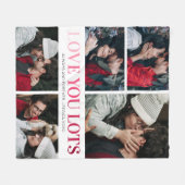 Liefde van jullie 5 Foto Fleece Deken (Voorkant (Horizontaal))