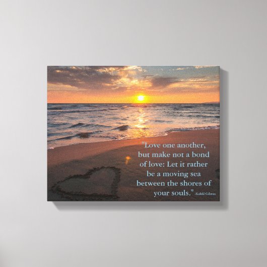 Liefde van Kahlil Gibran Canvas Afdruk (Voorkant)