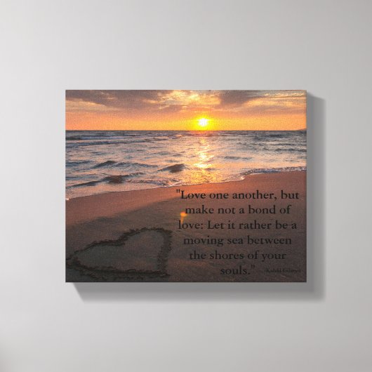 Liefde van Kahlil Gibran Canvas Afdruk (Voorkant)