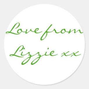 Liefde van Lizzie Stickers (blad van 20)