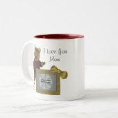 Liefde van mam Stomme Beer Persoonlijke Foto Mok (Voorkant links)