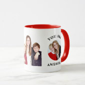 Liefde van mama Aangepaste Aangepaste Foto Mok (Voorkant rechts)