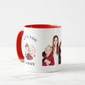 Liefde van mama Aangepaste Aangepaste Foto Mok (Voorkant links)