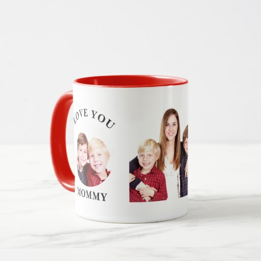 Liefde van mama Aangepaste Aangepaste Foto Mok (Voorkant links)