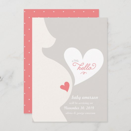 Liefde van mama's triomfantelijke aankondiging (Voorkant / Achterkant)