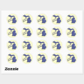 Liefde van MI Ronde Sticker (Vel)