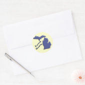 Liefde van MI Ronde Sticker (Envelop)