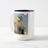 Liefde van mijn Airedale mok (Voorkant links)