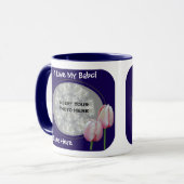 Liefde van mijn Babci Pink Tulips Poolse grootmoed Mok (Voorkant links)