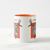 Liefde van mijn baby Dragonfly Poolse grootmoeder Tweekleurige Koffiemok (Center)