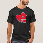 Liefde van mijn bae Mannen Vrouwen overlopen idee T-shirt (Voorkant)