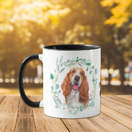 Liefde van mijn Basset Hound Wreath Coffee Mok