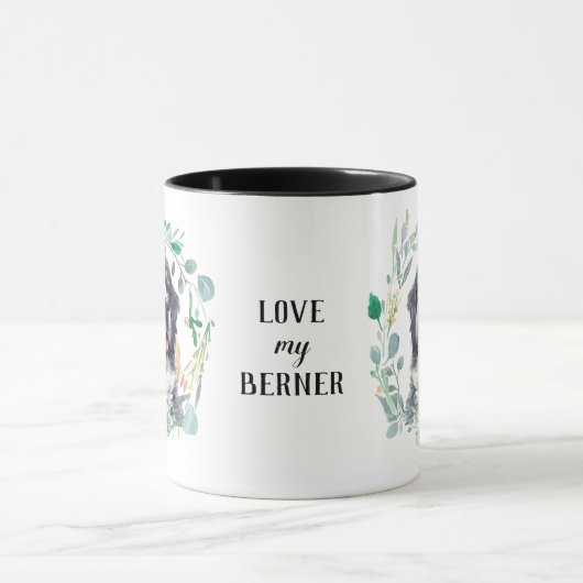 Liefde van mijn Berner Wreath Coffee Mok (Midden)