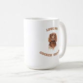 Liefde van mijn Cocker Spaniel Koffiemok (Voorkant rechts)