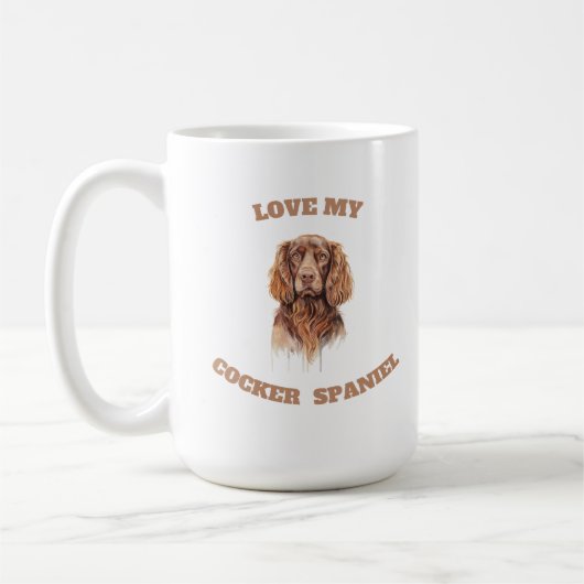 Liefde van mijn Cocker Spaniel Koffiemok (Links)