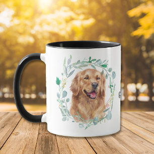 Liefde van mijn Golden Retriever Wreath Coffee Mok