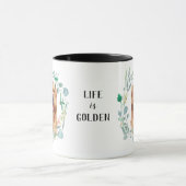 Liefde van mijn Golden Retriever Wreath Coffee Mok (Midden)